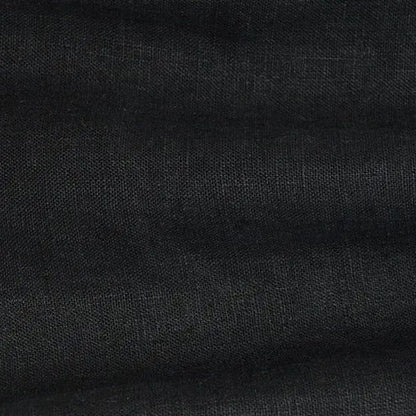 Lněná látka černá 200 g/m²
