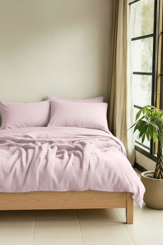 , pink linen skirts 