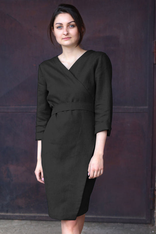 , black linen dresses 