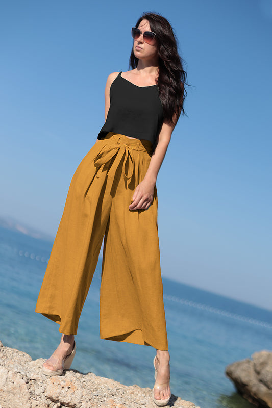 , mustard linen dresses 