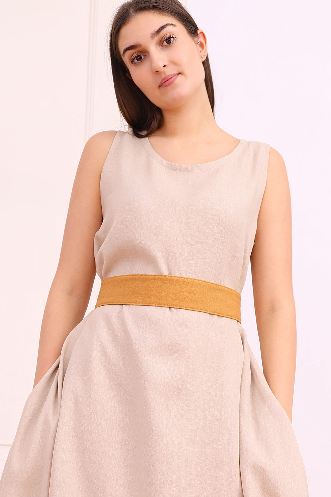 Lněný pásek Lotika střední šířka