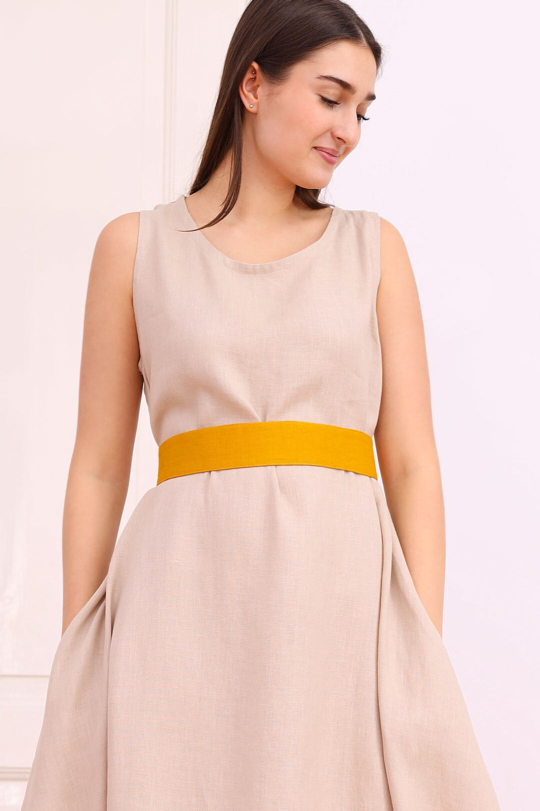 Lněný pásek Lotika střední šířka