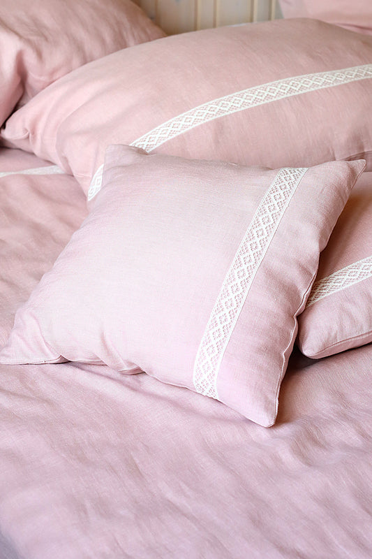 , pink linen skirts 