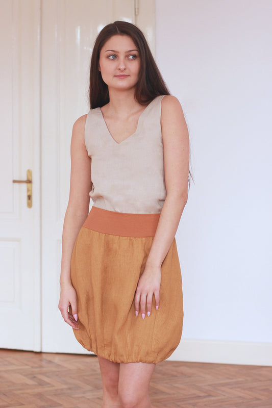 , mustard linen dresses 